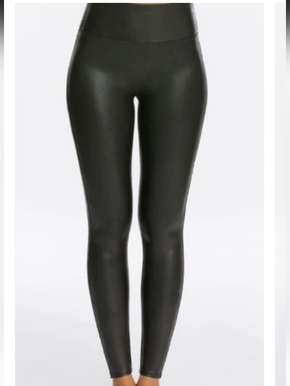 Spanx Faux Leather Leggings in Black Size L NWT'S